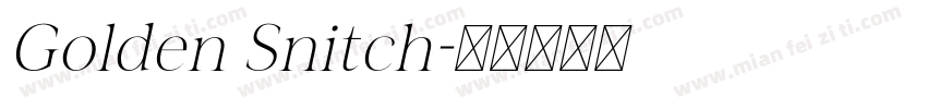 Golden Snitch字体转换